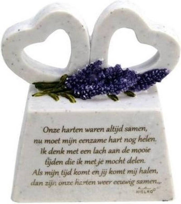 Gedenksteen met 2 harten