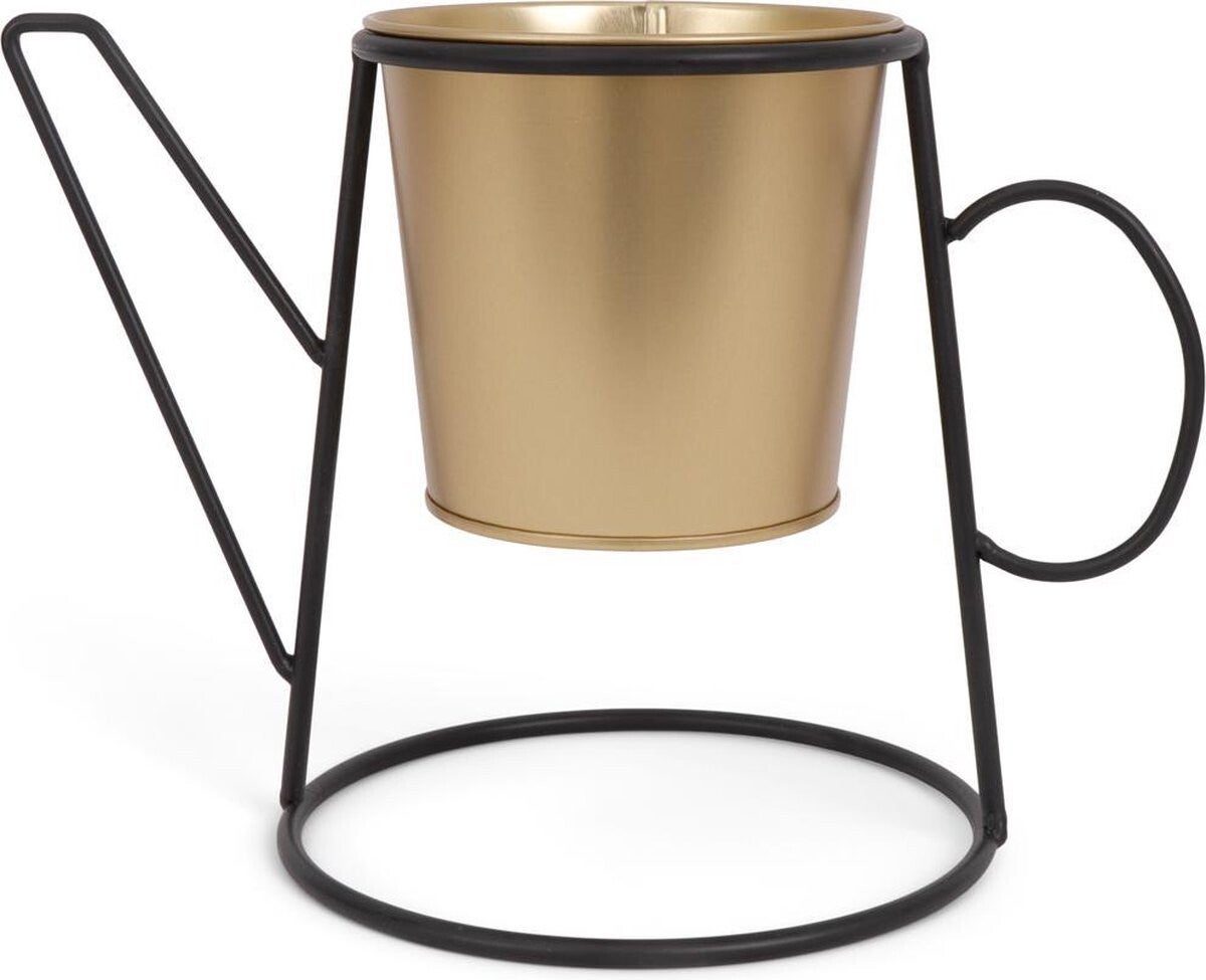 Bloempot metalen gieter vorm