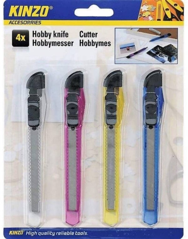 Kinzo hobbymes - set van 4