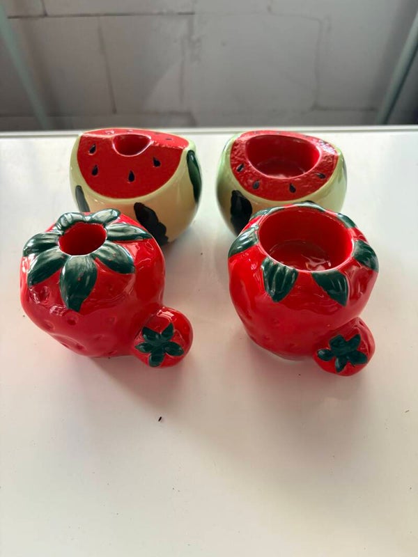 Set van 4 kaarsenhouders