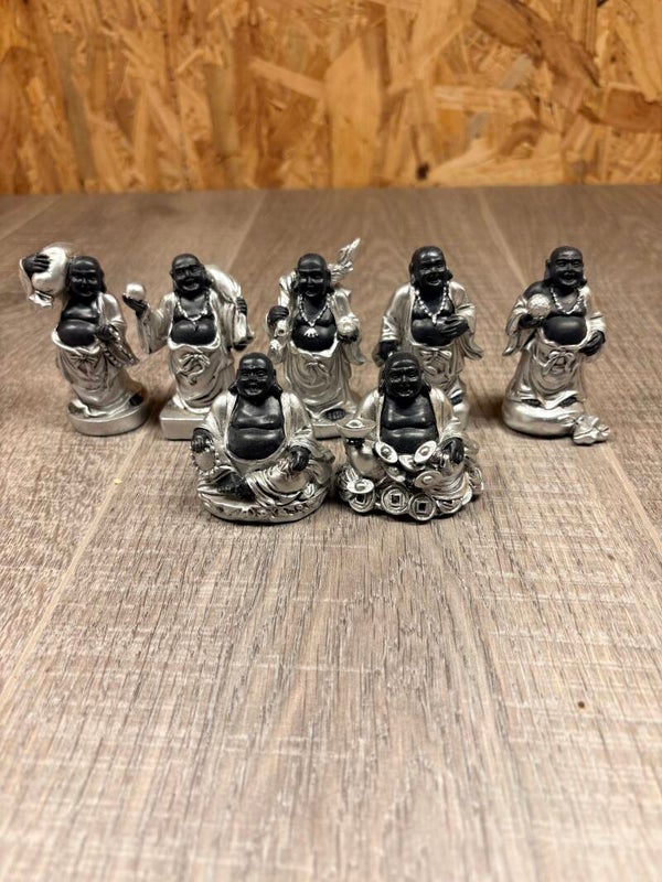 Set van 7 Buddha Beeldjes