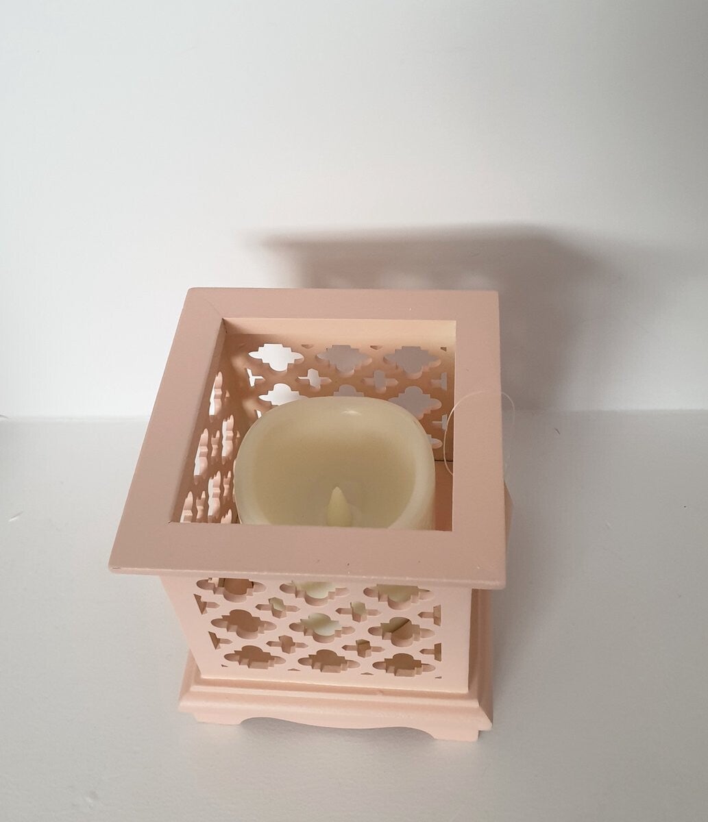 Windlicht led - roze