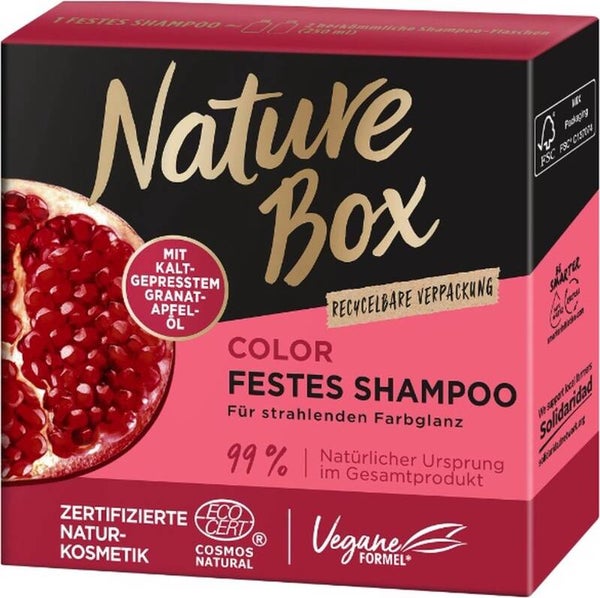 Nature Box shampoobar - Granaatappel - gekleurd haar
