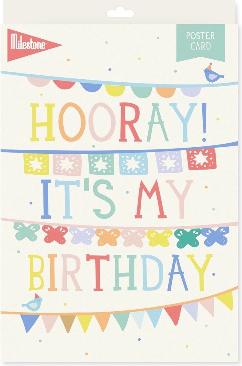 Milestone Poster “Hooray! It’s My Birthday”