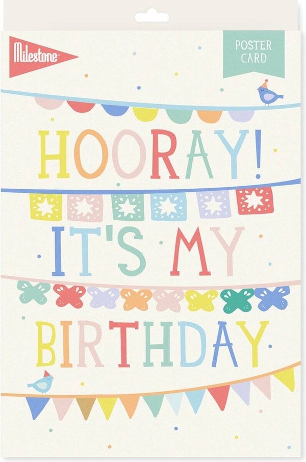Milestone Poster “Hooray! It’s My Birthday”