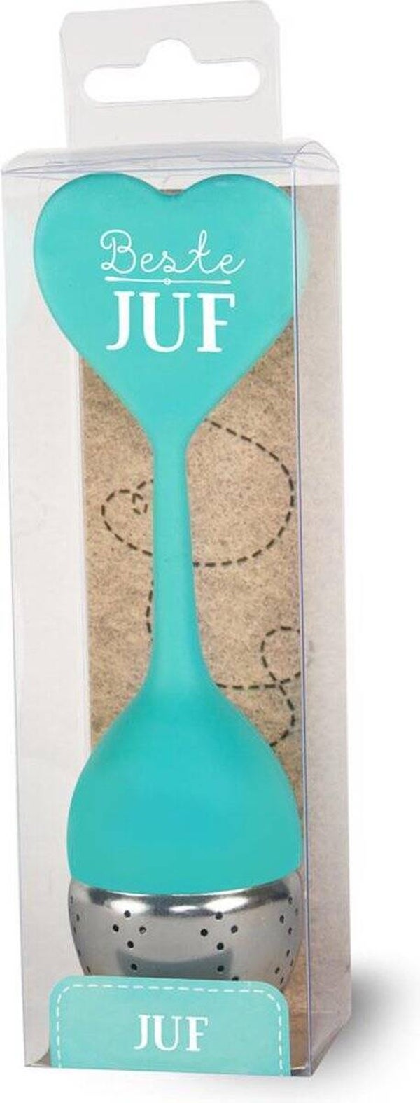 Theezeef met diverse teksten