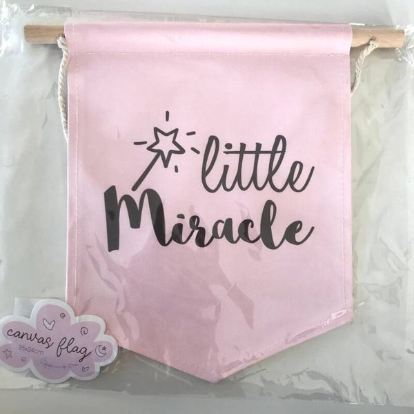 Canvas Vlag Kinderkamer 25 x 24 cm