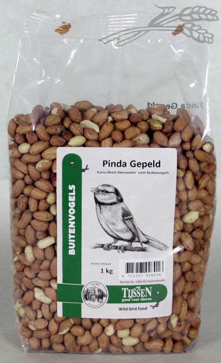 Tijssen - Buitenvogelvoer - Gepelde pinda - 1 kg