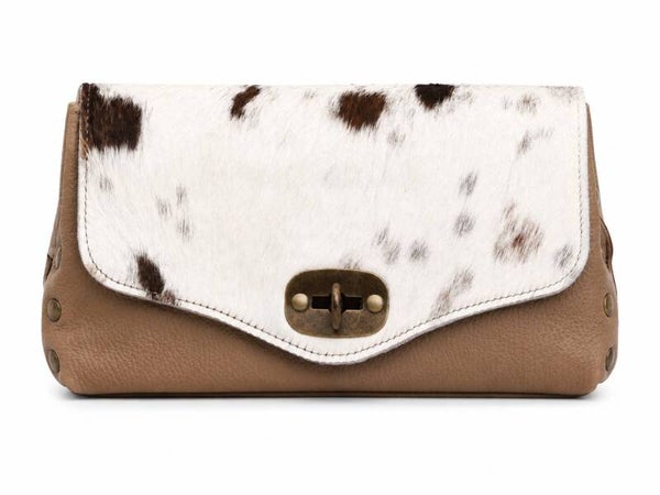 TOSCANA – Leren Crossbody met Kalfshaarleder