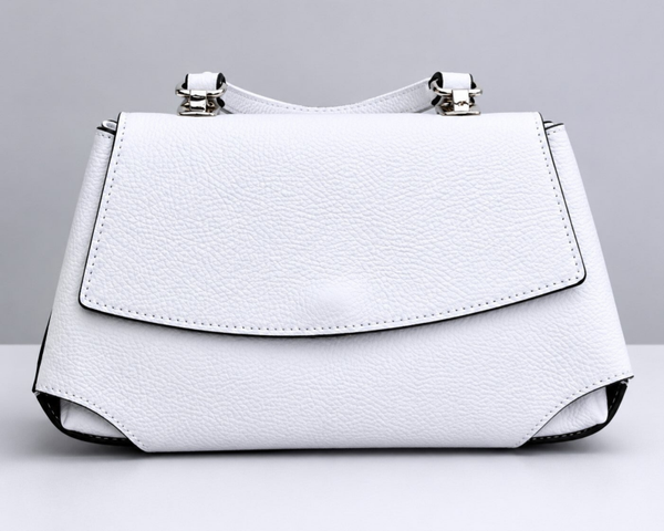 Eleganza Bianca – Italiaanse Lederen Handtas