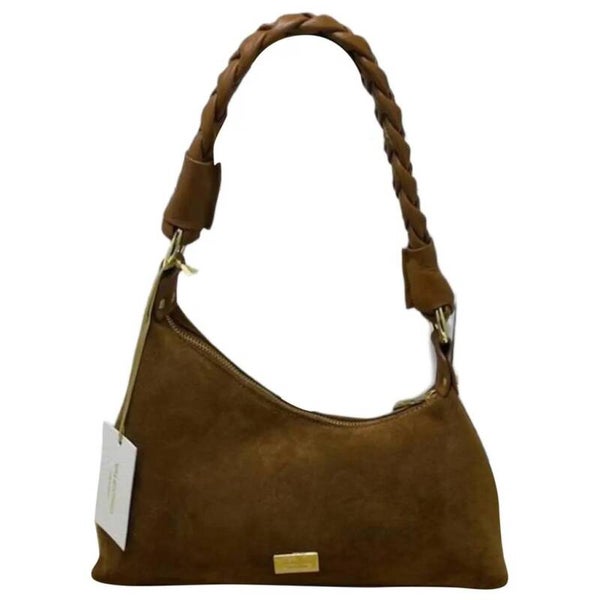 Valentino Creations Suède Schoudertas – Camel