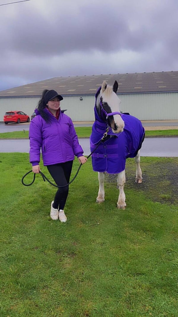120g fur lined turn out rug