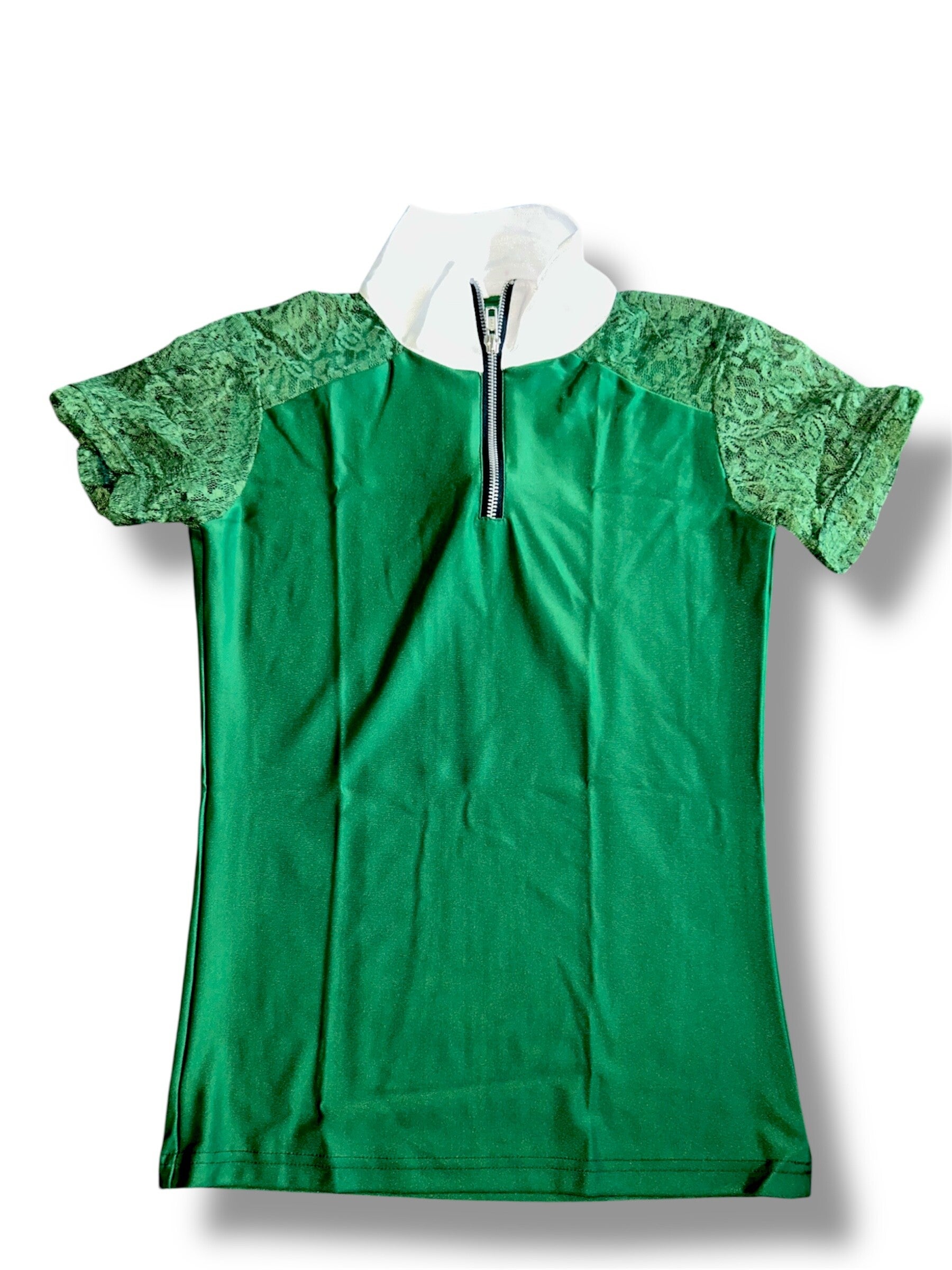 Short sleeved lace show tops