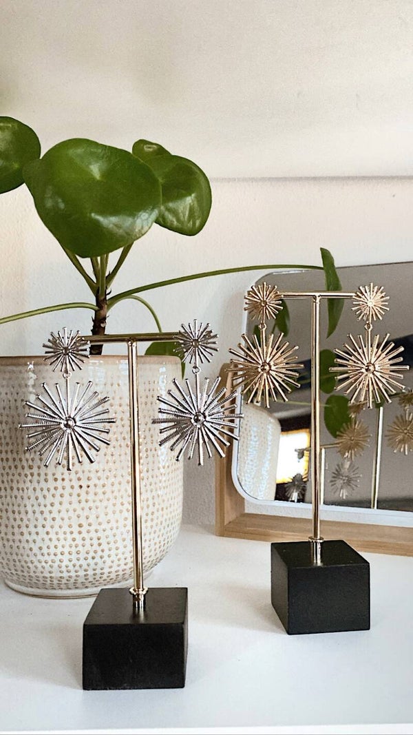 Statement zonnestraal oorbellen