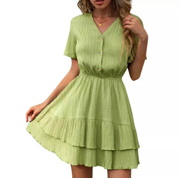Green summer dress