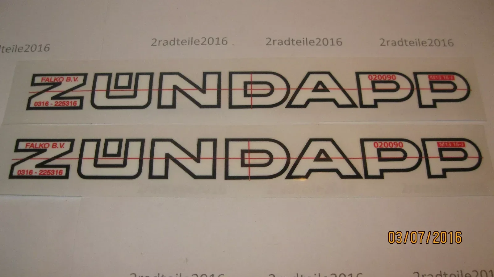 Zündapp , Aufkleber , Tank , GTS50 Typ517