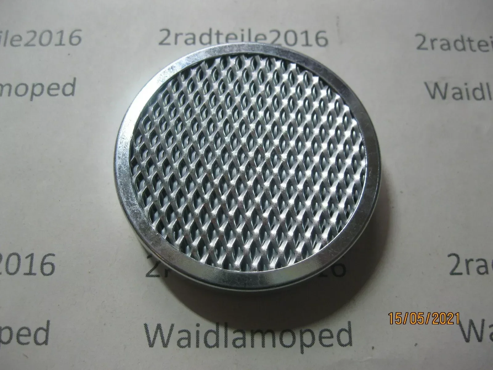 Zündapp , Luftfilter / Filterelement 52mm , ZX25 Typ460-013