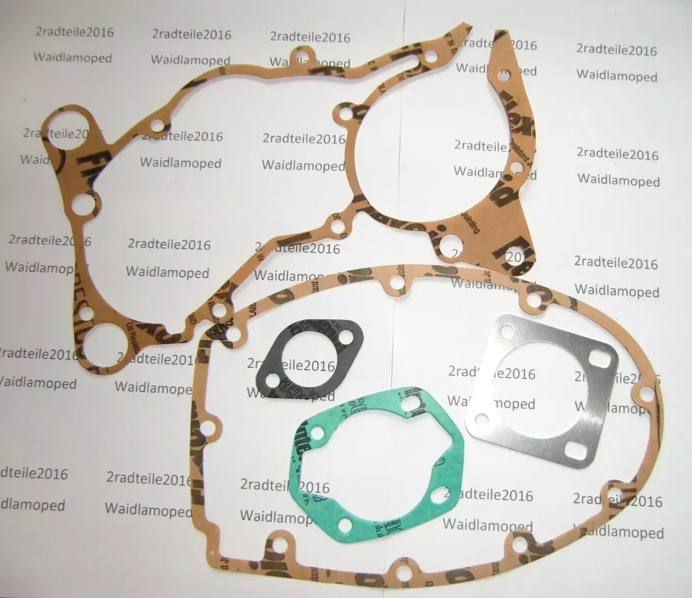 Zündapp, Dichtung / Dichtungssatz Motor 5-teilig Bergsteiger M25 Typ434-02