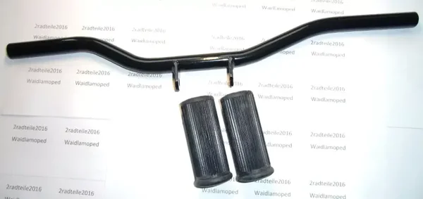 Zündapp, Fußrasten Rohr /-Bügel schwarz + Muffen KS50 Sport Typ530-51