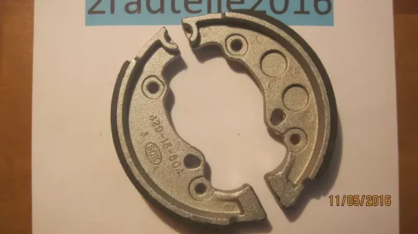 Zündapp , Bremsbacken , Bremsbeläge 120x25mm / Hai 25