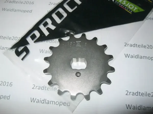 Zündapp , Kettenritzel 16 Zähne ESJOT 1/2x3/16 (415) Tuning Hai25 Typ448