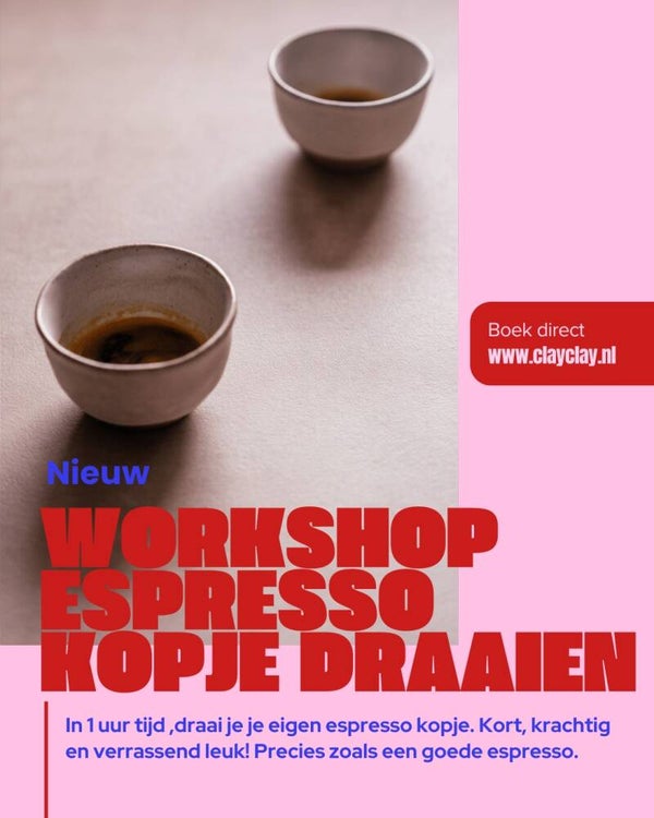 Workshop espresso kopje draaien