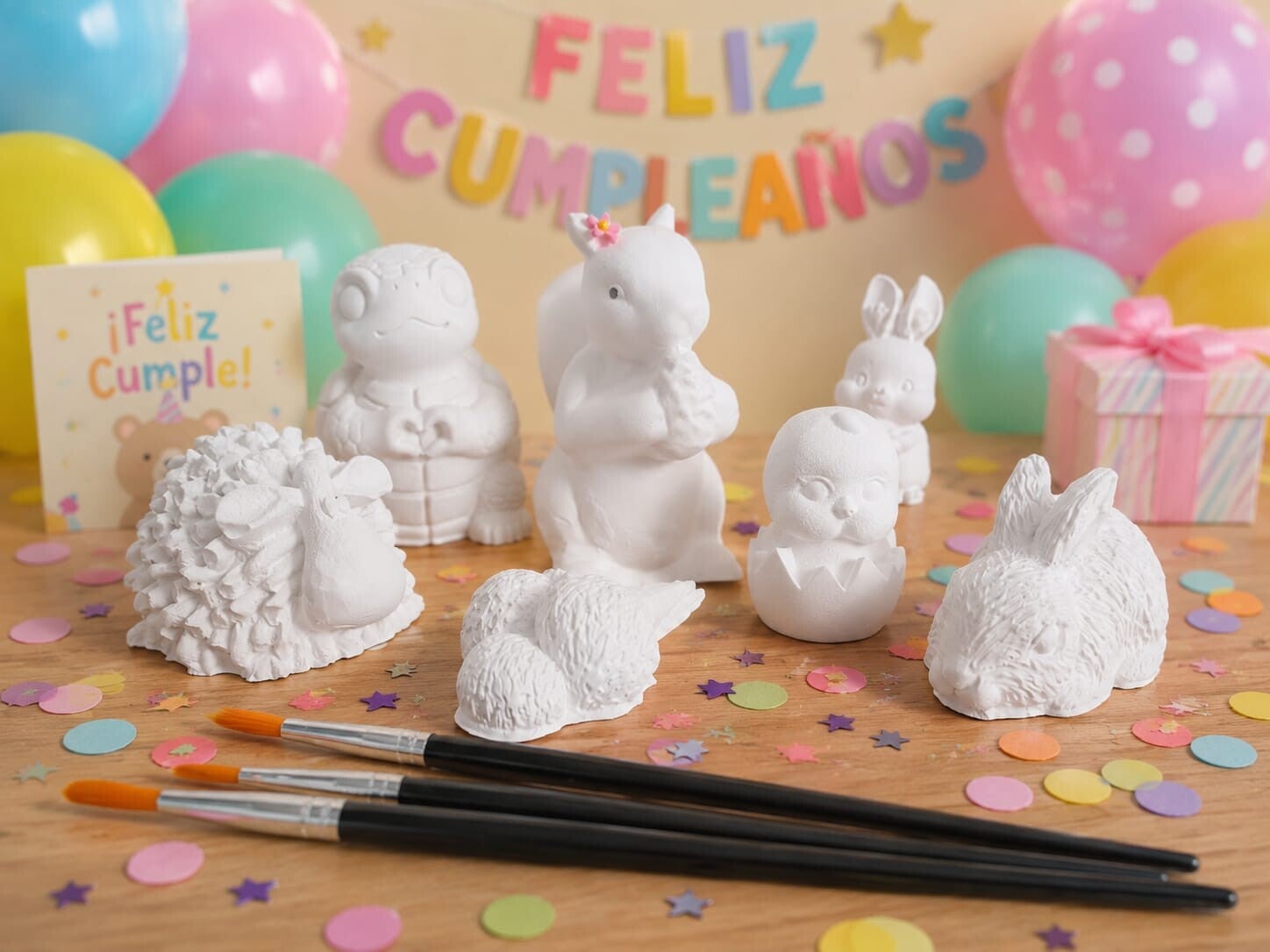 Kit de figuras para pintar — Animales