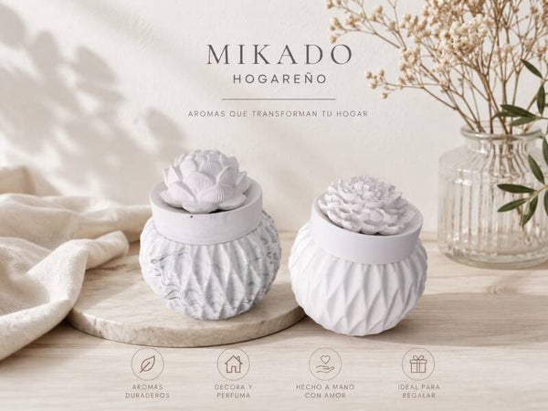 Mikado en yeso cerámico