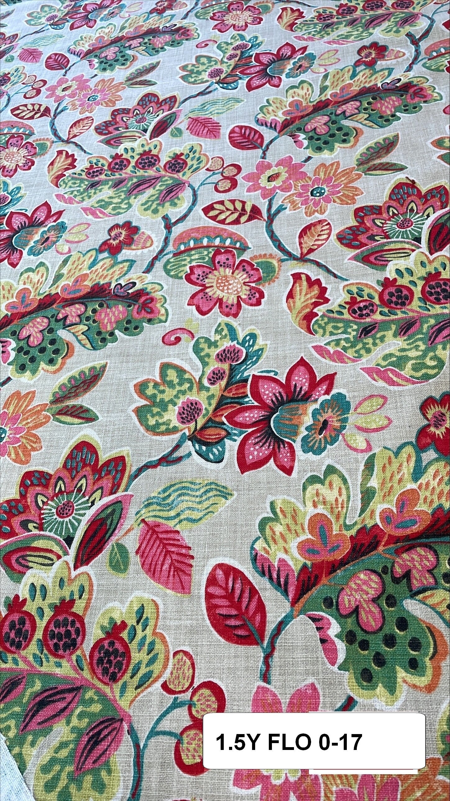 1 YARD FLORAL 1.5 0-17