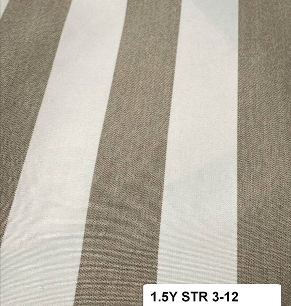 One Yard 1.5 Upholstery Fabric Striped 3-12