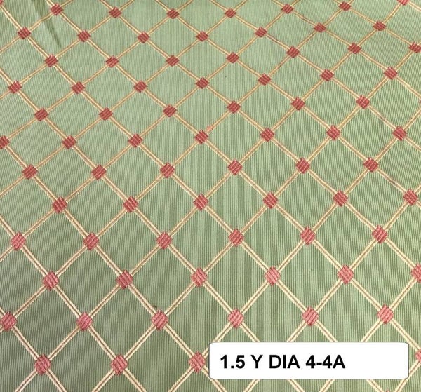 One 1.5  Yard Upholstery Fabric Diamond  4-4a
