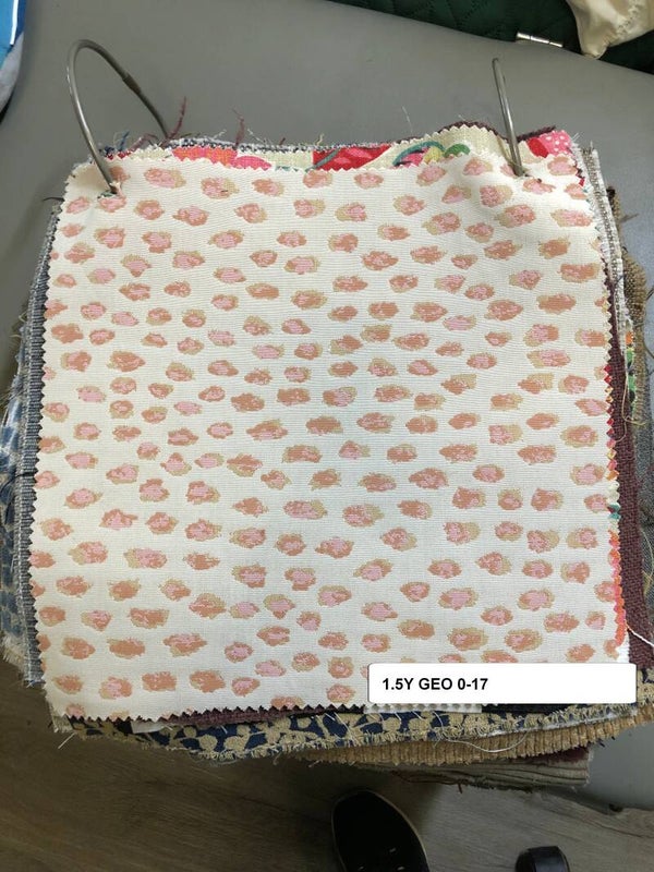 One 1.5 Yard Upholstery Fabric Geometric 0-17