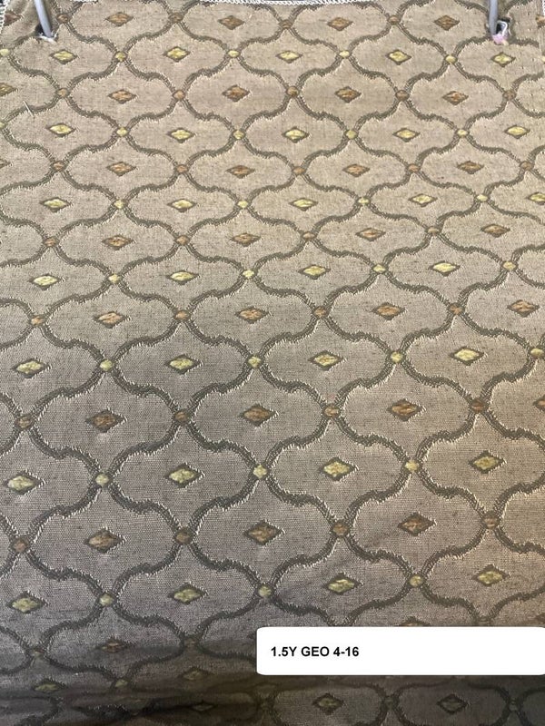 One 1.5 Yard Upholstery Fabric Geometric 4-16