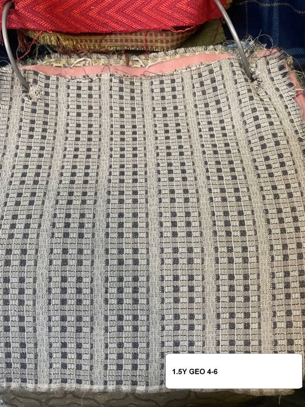 One 1.5 Yard Upholstery Fabric Geometric 4-6