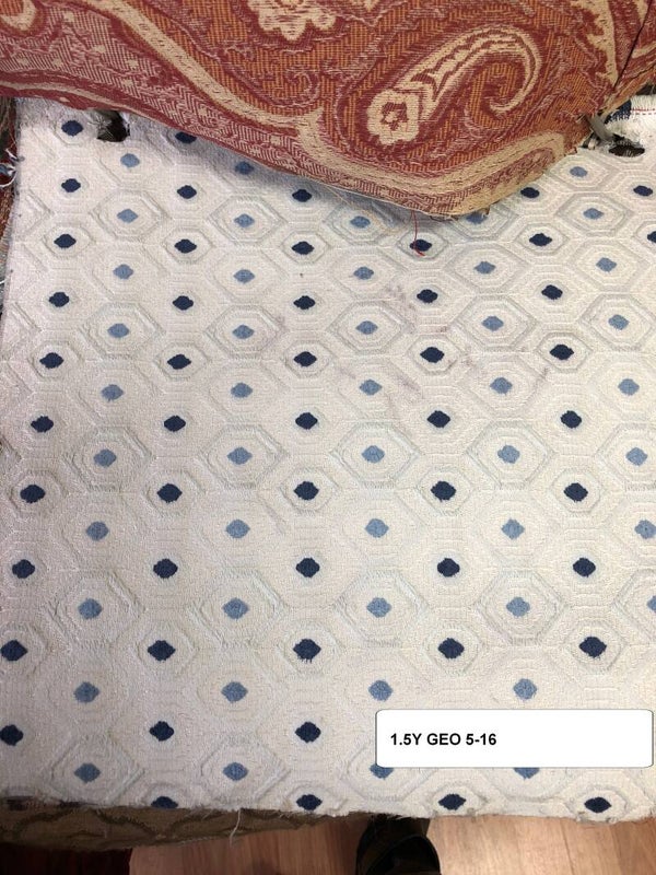 One 1.5 Yard Upholstery Fabric Geometric 5-16