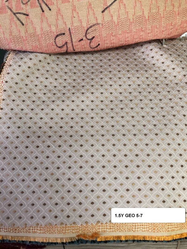 One 1.5 Yard Upholstery Fabric Geometric 5-7