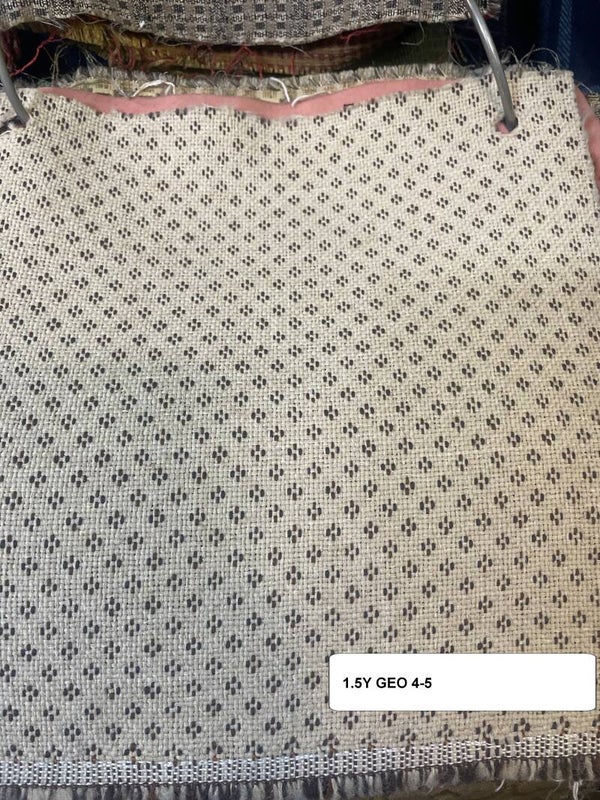 One 1.5 Yard Upholstery Fabric Geometric 4-5