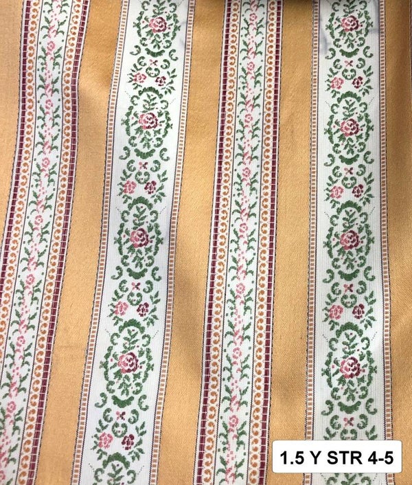 One Yard 1.5 Upholstery Fabric Striped 4-5g