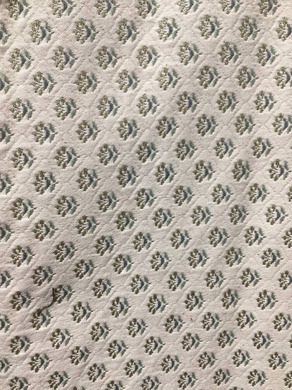 ONE YARD VINTAGE UPHOLSTERY Floral Fabric
