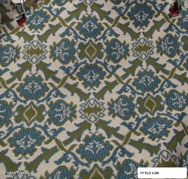 3-2n One Yard Floral Upholstery Fabric