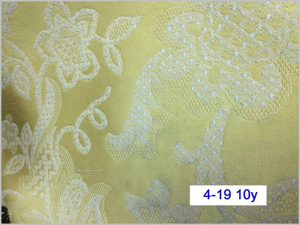 10 yards Floral  4-19b yellow