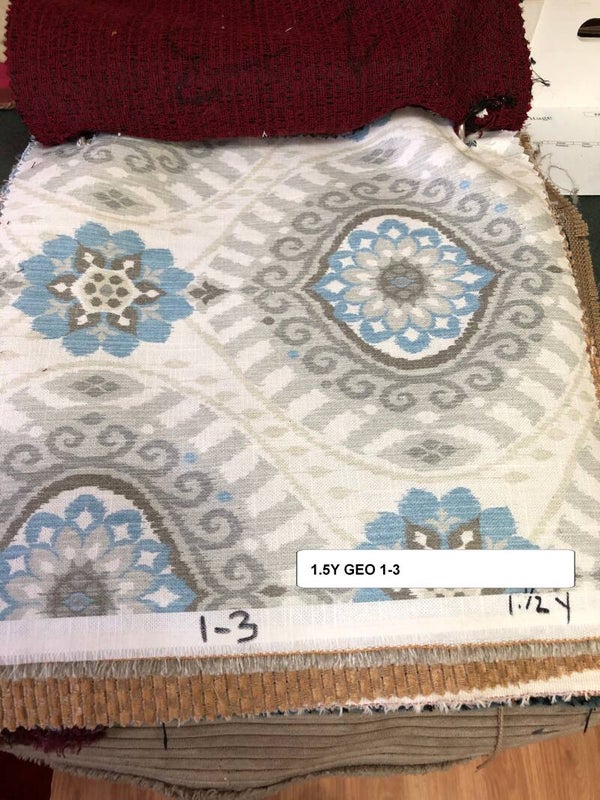 One 1.5 Yard Upholstery Fabric Geometric13a 1-3