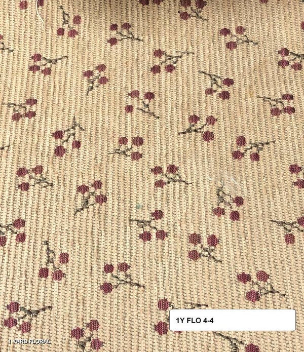 4-4  One Yard Floral Upholstery Fabric