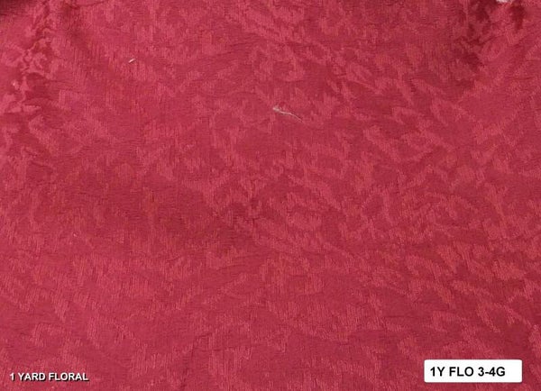 3-4 One Yard Floral Upholstery Fabric