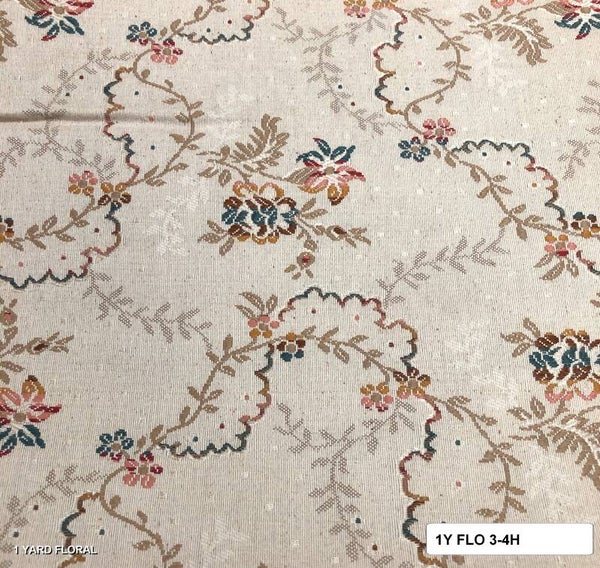 3-4h One Yard Floral Upholstery Fabric