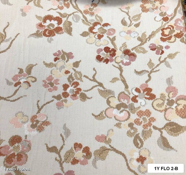 b-2 One Yard Floral Upholstery Fabric
