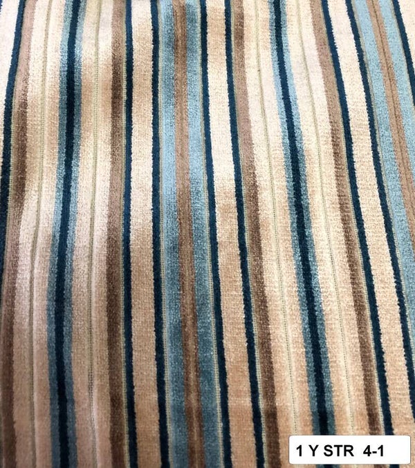 One Yard Upholstery Fabric Striped 4-1