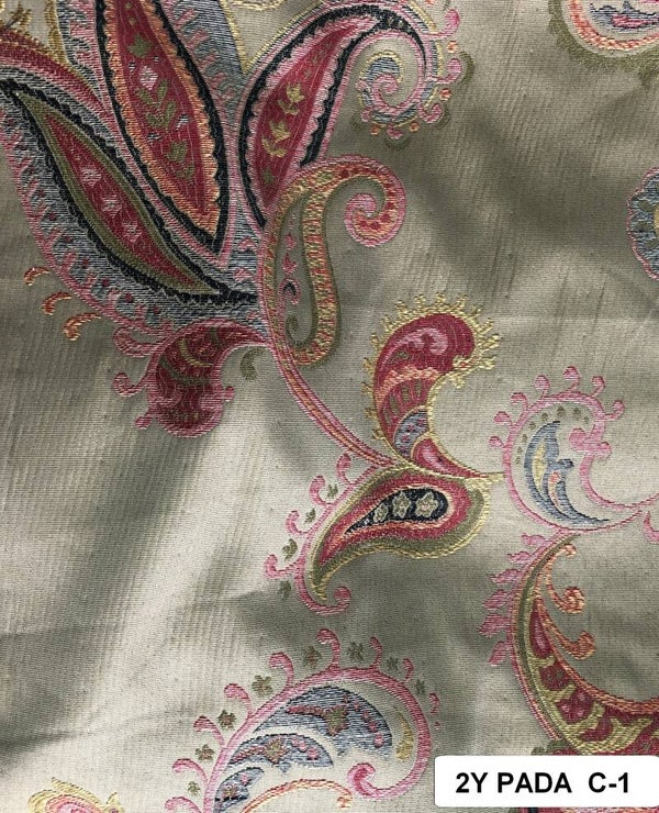 2 yards paisley damask c-1