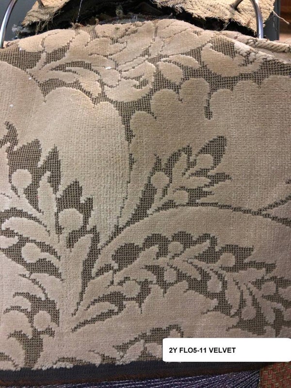 2 yards floral 5-11 embossed