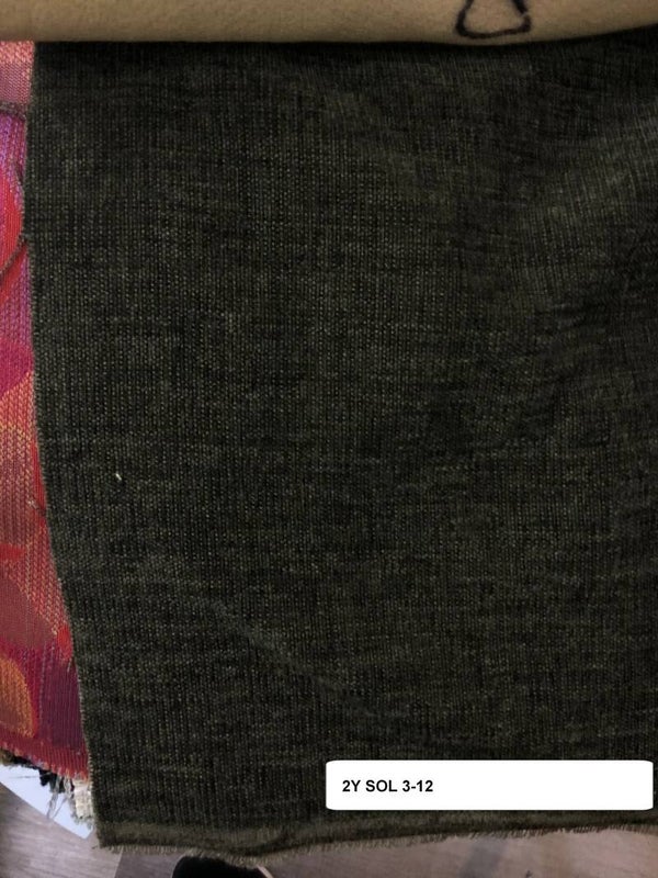 2 Yards Solid/Plain loc 3-12 brown
